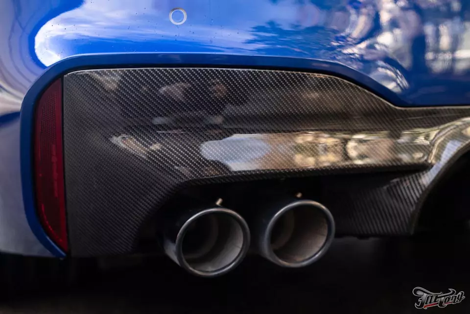 BMW M5 Competition. Ламинация карбоном деталей экстерьера!